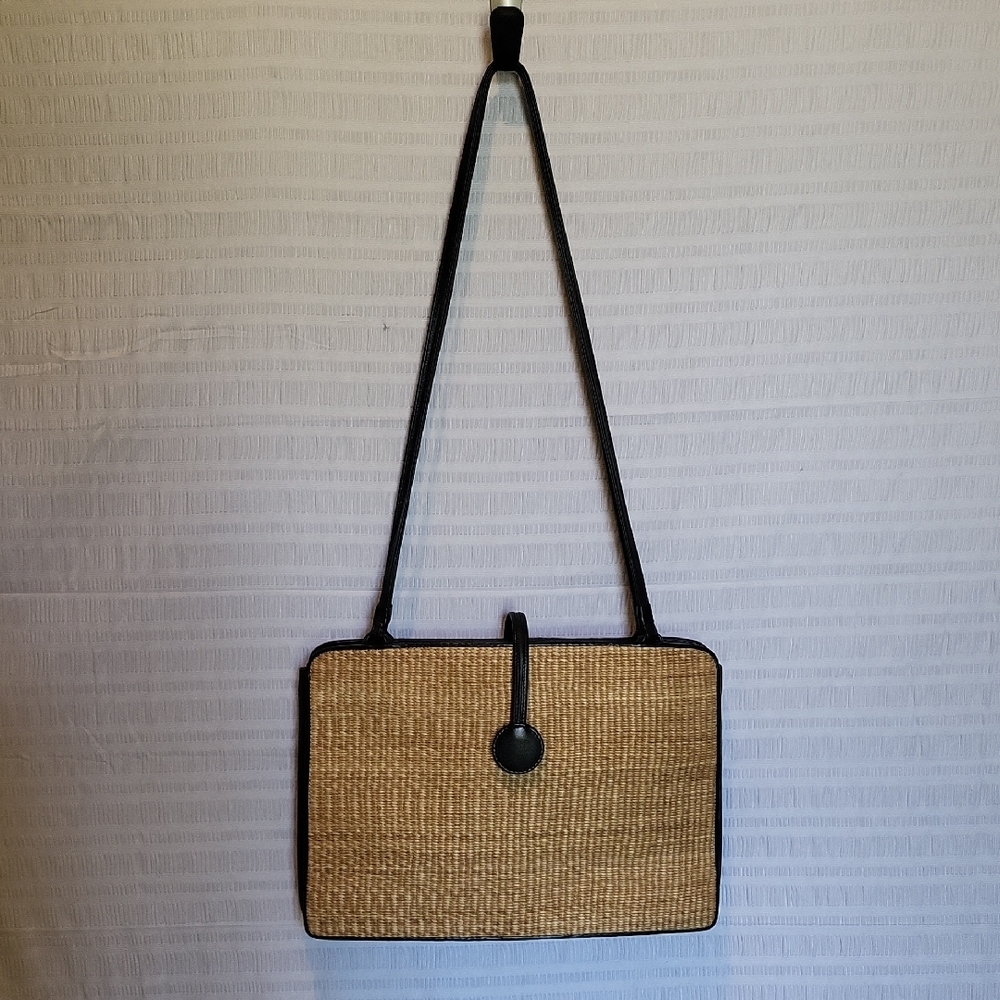 Chic Tan and Black Women's Shoulder Bag